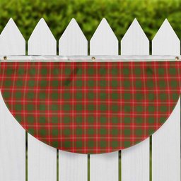 ScotsTee Shop Scottish Crawford Red Ancient Tartan Non-Pleated Fan Flag Bunting Banner