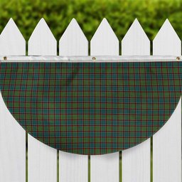 ScotsTee Shop Scottish Cunningham Hunting Ancient Tartan Non-Pleated Fan Flag Bunting Banner