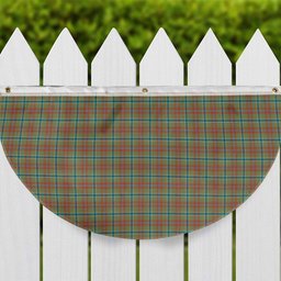 ScotsTee Shop Scottish Currie of Arran Ancient Clan Tartan Non-Pleated Fan Flag Bunting Banner