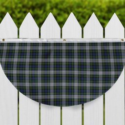 ScotsTee Shop Scottish Campbell of Lochnell Dress Tartan Non-Pleated Fan Flag Bunting Banner