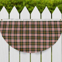 ScotsTee Shop Scottish Carnegie Dress Ancient Tartan Non-Pleated Fan Flag Bunting Banner