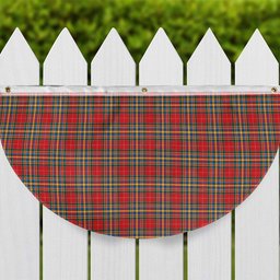 ScotsTee Shop Scottish Chattan Chief Modern Tartan Non-Pleated Fan Flag Bunting Banner