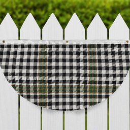 ScotsTee Shop Scottish Burns Check Modern Tartan Non-Pleated Fan Flag Bunting Banner