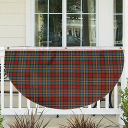 ScotsTee Shop Scottish Chattan brown stripe variation Tartan Non-Pleated Fan Flag Bunting Banner