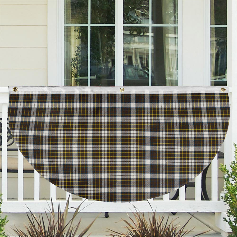 ScotsTee Shop Scottish Burns Battalion Weathered Tartan Non-Pleated Fan Flag Bunting Banner