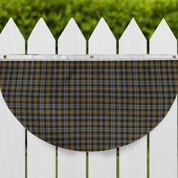 ScotsTee Shop Scottish Campbell Argyll Weathered Tartan Non-Pleated Fan Flag Bunting Banner