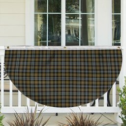 ScotsTee Shop Scottish Campbell Argyll Weathered Tartan Non-Pleated Fan Flag Bunting Banner