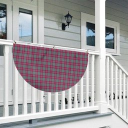 ScotsTee Shop Scottish Crawford Ancient Tartan Non-Pleated Fan Flag Bunting Banner