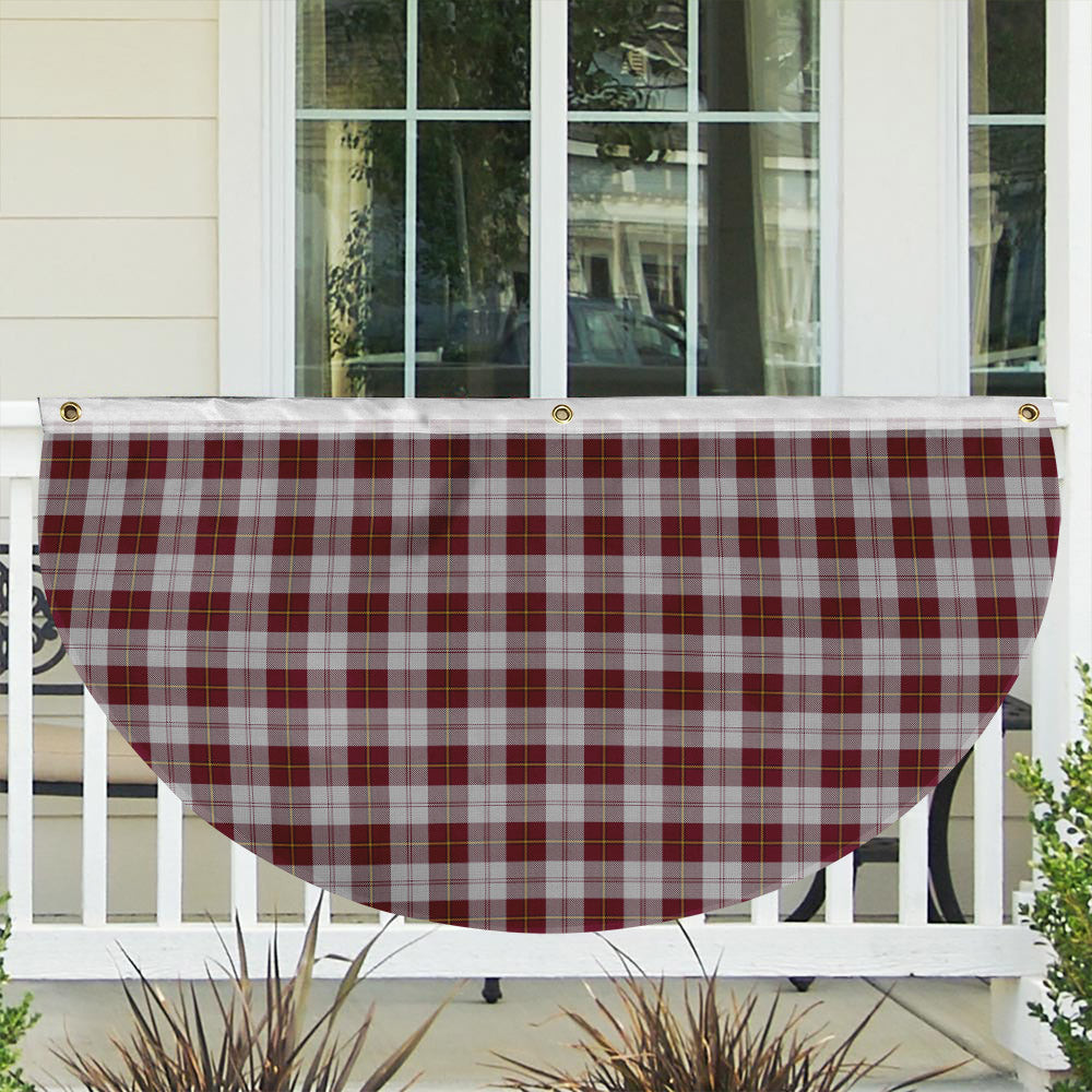 ScotsTee Shop Scottish Cunningham Dress Burgundy Dance Tartan Non-Pleated Fan Flag Bunting Banner