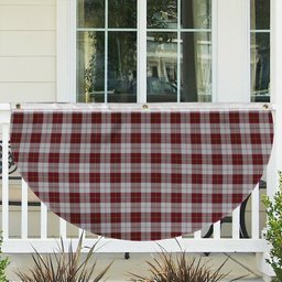 ScotsTee Shop Scottish Cunningham Dress Burgundy Dance Tartan Non-Pleated Fan Flag Bunting Banner