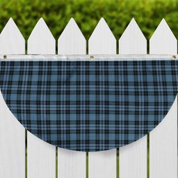 ScotsTee Shop Scottish Clark (Clergy) Ancient Clan Tartan Non-Pleated Fan Flag Bunting Banner