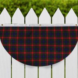 ScotsTee Shop Scottish Clark (Lion) Red Tartan Non-Pleated Fan Flag Bunting Banner
