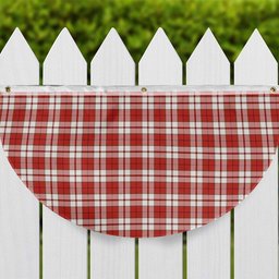 ScotsTee Shop Scottish Cameron Hose Ancient Tartan Non-Pleated Fan Flag Bunting Banner