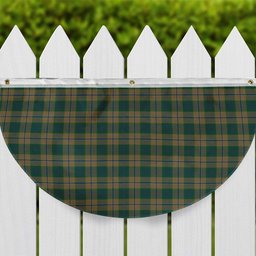 ScotsTee Shop Scottish Chisholm Colonial Tartan Non-Pleated Fan Flag Bunting Banner