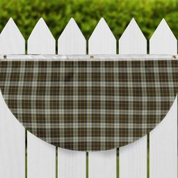 ScotsTee Shop Scottish Burns Battalion Tartan Non-Pleated Fan Flag Bunting Banner