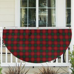 ScotsTee Shop Scottish Chisholm 1842 Tartan Non-Pleated Fan Flag Bunting Banner