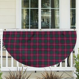 ScotsTee Shop Scottish Crawford Red Modern Tartan Non-Pleated Fan Flag Bunting Banner