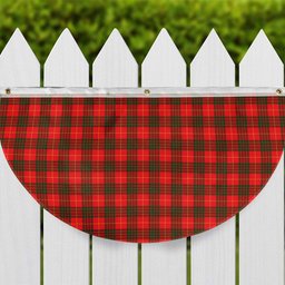 ScotsTee Shop Scottish Cameron Modern Tartan Non-Pleated Fan Flag Bunting Banner