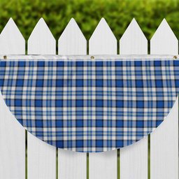 ScotsTee Shop Scottish Craig Paisley Modern Tartan Non-Pleated Fan Flag Bunting Banner