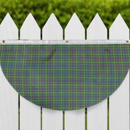 ScotsTee Shop Scottish Colville Tartan Non-Pleated Fan Flag Bunting Banner