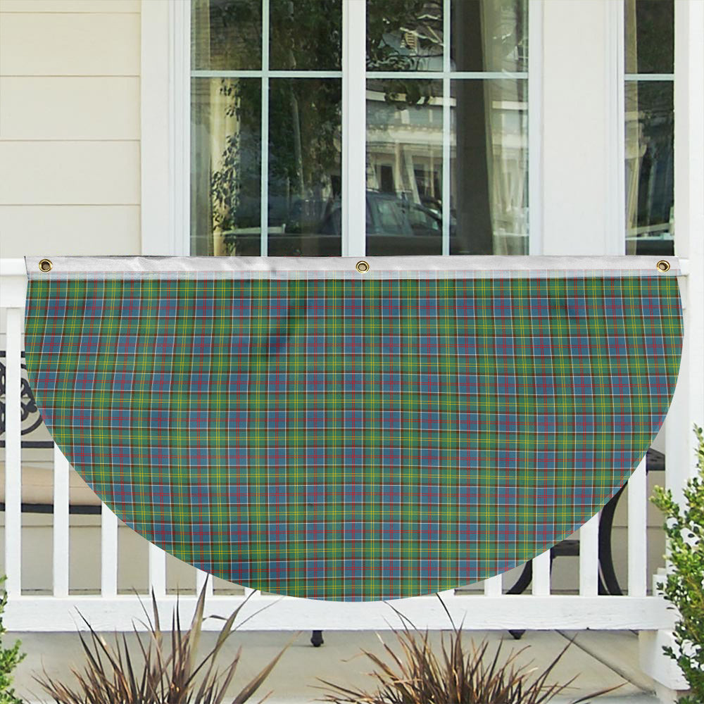 ScotsTee Shop Scottish Colville Tartan Non-Pleated Fan Flag Bunting Banner