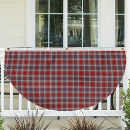 ScotsTee Shop Scottish Drummond of Perth Dress 2 Tartan Non-Pleated Fan Flag Bunting Banner