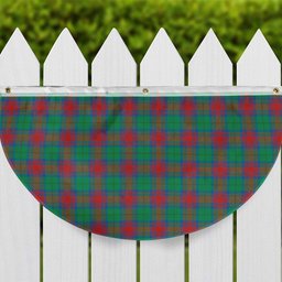 ScotsTee Shop Scottish Cranstoun Dress Ancient Tartan Non-Pleated Fan Flag Bunting Banner