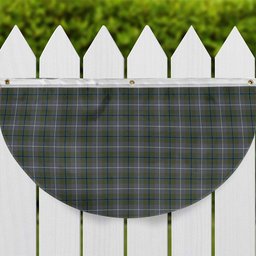 ScotsTee Shop Scottish Douglas Green Ancient Tartan Non-Pleated Fan Flag Bunting Banner
