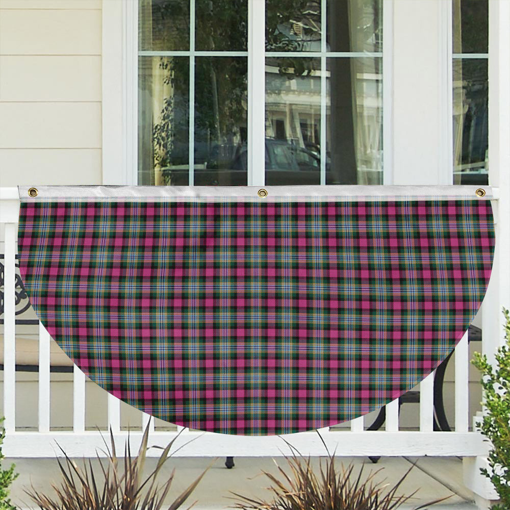 ScotsTee Shop Scottish Dundee Pink Variation Modern Clan Tartan Non-Pleated Fan Flag Bunting Banner
