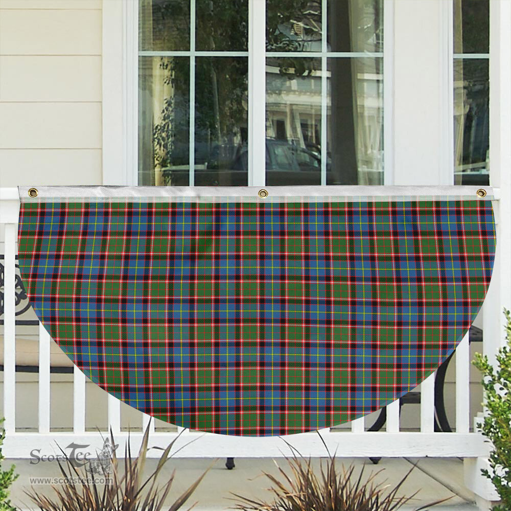 ScotsTee Shop Scottish Glass Tartan Non-Pleated Fan Flag Bunting Banner