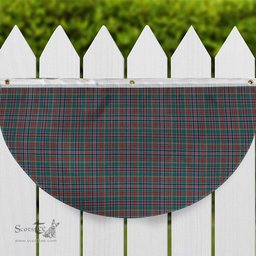 ScotsTee Shop Scottish Galbraith Old Modern Tartan Non-Pleated Fan Flag Bunting Banner