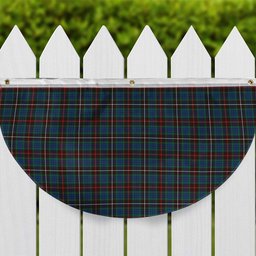 ScotsTee Shop Scottish Fraser Hunting Ancient Tartan Non-Pleated Fan Flag Bunting Banner