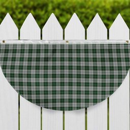 ScotsTee Shop Scottish Erskine Green Tartan Non-Pleated Fan Flag Bunting Banner