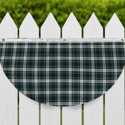 ScotsTee Shop Scottish Forbes Dress Modern Tartan Non-Pleated Fan Flag Bunting Banner