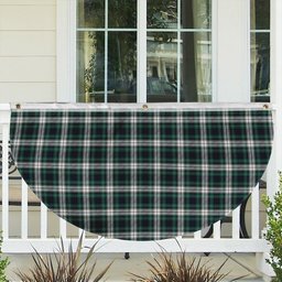 ScotsTee Shop Scottish Forbes Dress Modern Tartan Non-Pleated Fan Flag Bunting Banner