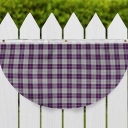 ScotsTee Shop Scottish Dunlop Dress Tartan Non-Pleated Fan Flag Bunting Banner