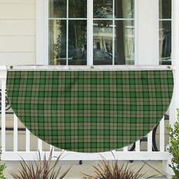 ScotsTee Shop Scottish Dunbar Hunting Ancient Tartan Non-Pleated Fan Flag Bunting Banner