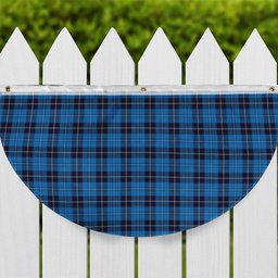 ScotsTee Shop Scottish Douglas Variation Tartan Non-Pleated Fan Flag Bunting Banner