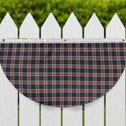 ScotsTee Shop Scottish Fraser Red Dress Tartan Non-Pleated Fan Flag Bunting Banner