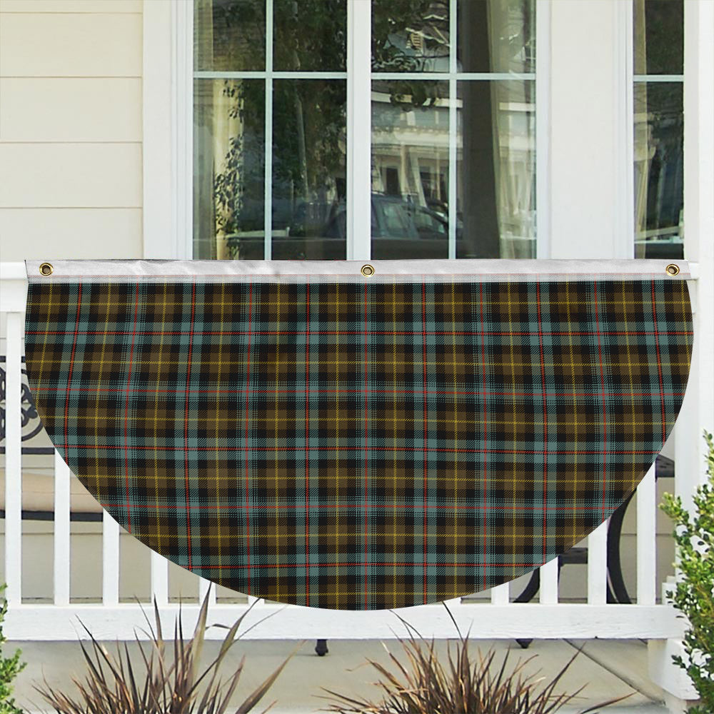 ScotsTee Shop Scottish Farquharson Weathered Tartan Non-Pleated Fan Flag Bunting Banner