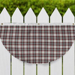ScotsTee Shop Scottish Dunbar Plaid Modern Tartan Non-Pleated Fan Flag Bunting Banner