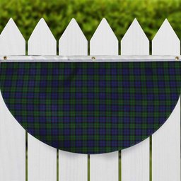 ScotsTee Shop Scottish Dundas Tartan Non-Pleated Fan Flag Bunting Banner