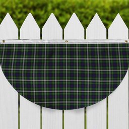 ScotsTee Shop Scottish Farquharson Dress Tartan Non-Pleated Fan Flag Bunting Banner