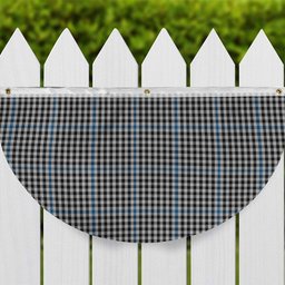 ScotsTee Shop Scottish Gladstone Tartan Non-Pleated Fan Flag Bunting Banner