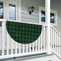 ScotsTee Shop Scottish Douglas Black Ancient Tartan Non-Pleated Fan Flag Bunting Banner