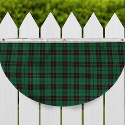 ScotsTee Shop Scottish Douglas Black Ancient Tartan Non-Pleated Fan Flag Bunting Banner