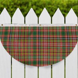 ScotsTee Shop Scottish Drummond of Strathallan Ancient Tartan Non-Pleated Fan Flag Bunting Banner