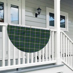 ScotsTee Shop Scottish Farquharson Dress Ancient Tartan Non-Pleated Fan Flag Bunting Banner