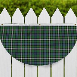 ScotsTee Shop Scottish Farquharson Dress Ancient Tartan Non-Pleated Fan Flag Bunting Banner