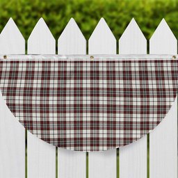 ScotsTee Shop Scottish Dunbar Plaid Ancient Tartan Non-Pleated Fan Flag Bunting Banner